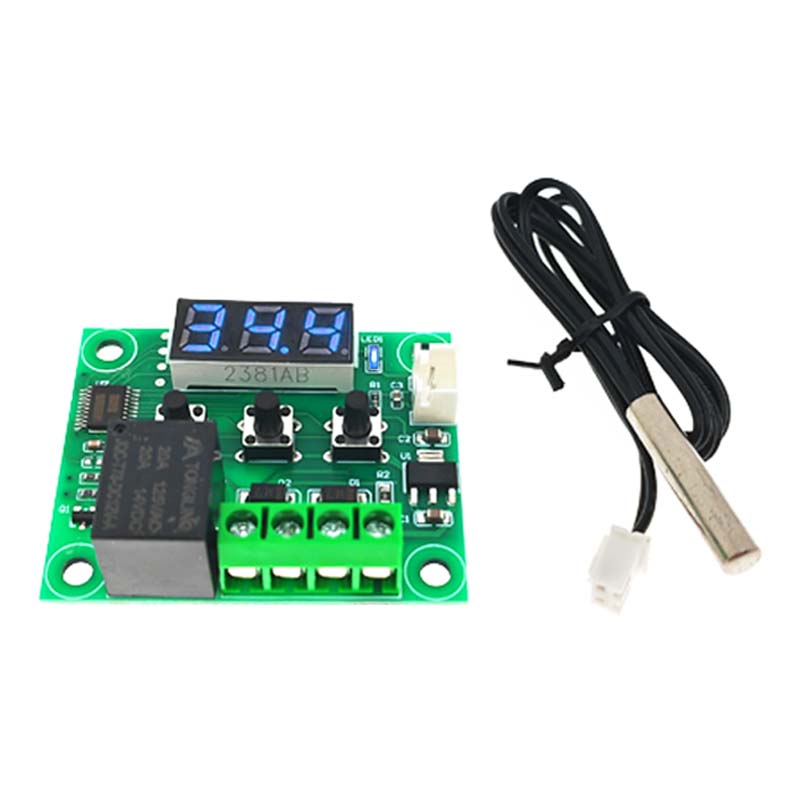 W1209 DC 12V Heat Cool Digital Thermostat Temperature Controller Miniature Thermostat Temperature Control Switch Panel XH-W1209