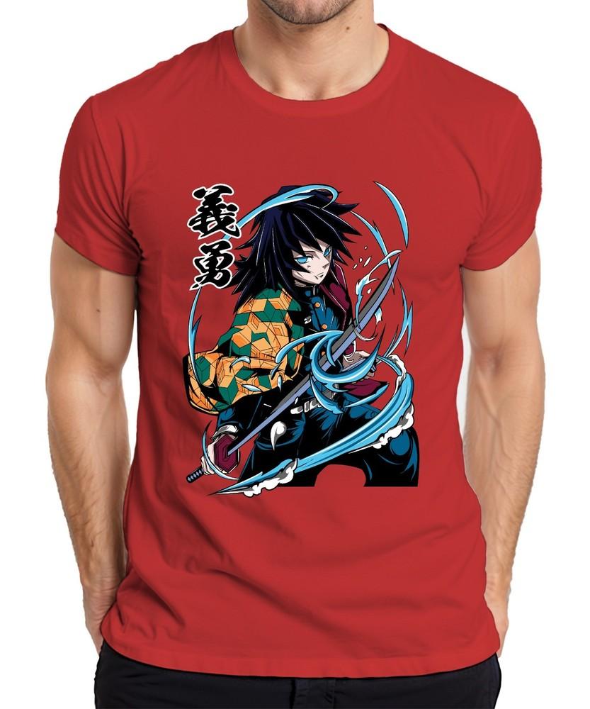 Giyu Tomioka Demon Hunter Waterblade Anime Gift Collector Unisexs Tshirt