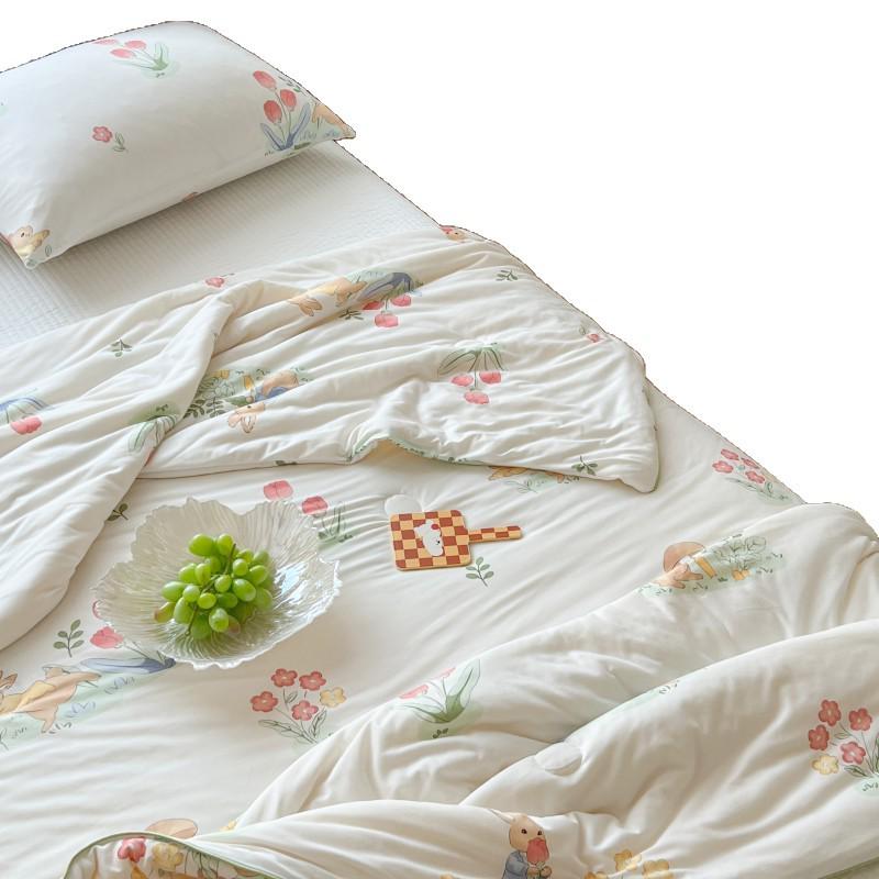 2025 Soft Milk Knit Cotton Soy Summer Cool Quilt