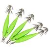 Luminous Fishing Bait Octopus Wood Shrimp Squid Rig Simulation with Squid Hook Fishing Tackle Artificial Jigs Vivid for Fishing