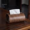 Practical Napkin Holder for Living Room Tissue Box Holder, Natural Wood Storage Organizer, Decorative Rectangular Desktop Case Office Desk Dispenser,