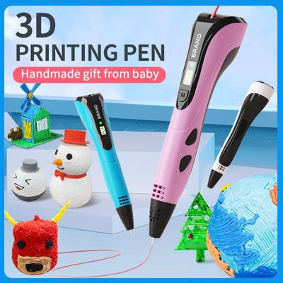 3D Printing Pen With PU Travel Bag LCD Display Screen 1.75mm PLA DIY Drawing Birthday Christmas Gifts Children Painting Toys