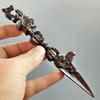 Vintage Hand Vajra Dorje Tibetischer Buddhismus Teufelsabwehrendes Artefakt Ritual Magischer Pferdekopfananhänger Halskette Schmuck Autodekoration