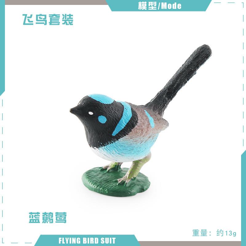 Crafted Beautifully Pvc Bird Figurines Including Doves Magpies And Sparrows Decoration For