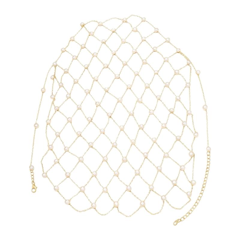 

Stylish Alloy Pearls Drop Hair Chain For Everyday Wear Comfortable Secure Fit Formal Casual Occasions 1