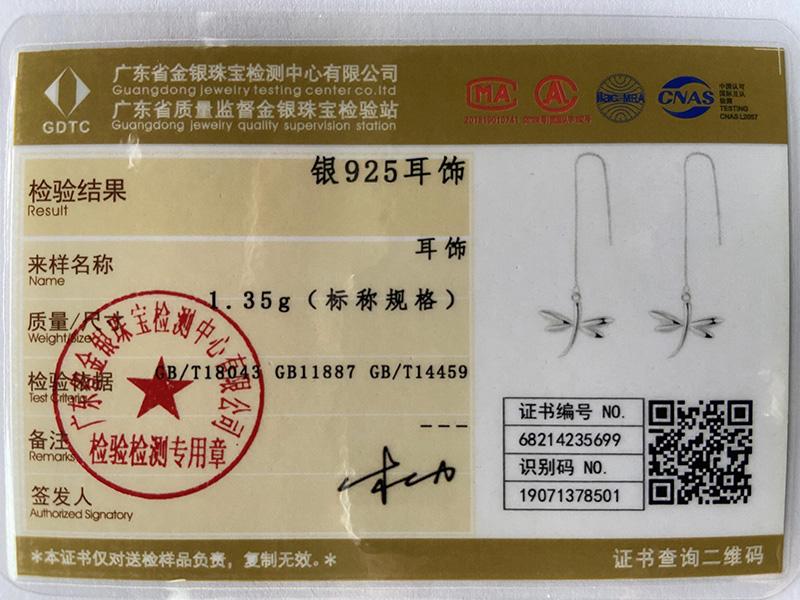 925 Sterling Silber Libelle Earline Tropfenohrring Schmuck