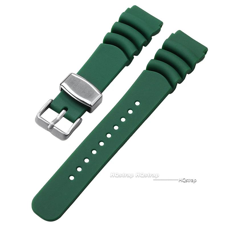 Silikonarmband für Seiko 20mm 22mm Uhrenarmband Sportarmband Herren Damen Wasserdicht Tauchen Silikonarmband Ring Dornschließe Gürtel