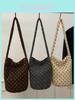 Vintage Plush Tote Bag With Magnetic Closure For Daily Casual Use