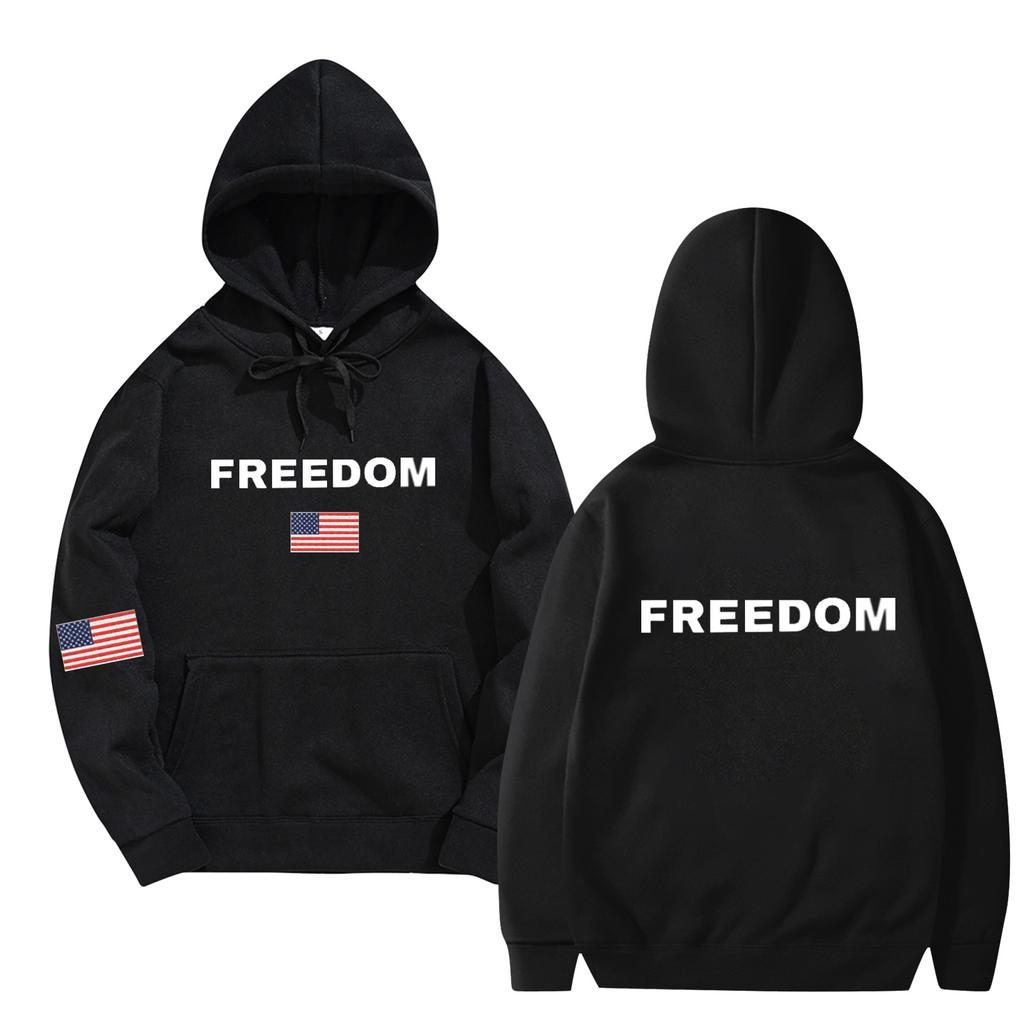 Women's And Men's  Fashionable Hooded Long Sleeved Printed Casual Pullover Unisex Sweatshirt Top