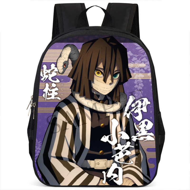 Japan cartoon comics Demon Slayer Pillar Training Arc Student Large Capacity School Style Backpack 7545