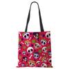 Abstract Art Skull Horror Print Shopping Bags Women Folding Reusable Customize Tote Shoulder Bag Canvas Groceries Handbags 2022 CLE