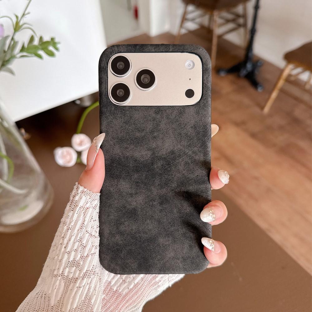 Retro Sheepskin Leather Case For For Iphone 17 Air 16 1 14 13 12 11 Pro Max Plus Business Matte Shockproof Borderless Cooling Cover