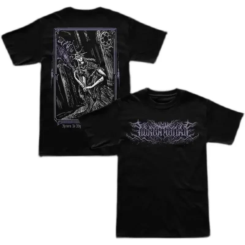 Summer Gothic Hip Hop Wind Rock Print T Shirt Men's Short Sleeves Harajuku Street Fashion T-shirt Women Tees Tops