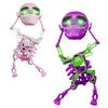 3D Printing Dancing Skull Man Toy Luminous Shaking Head Sand Carving Gears Spring Up Toys for Children Gift Party Accessories