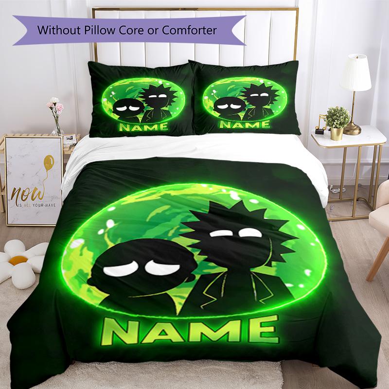 Warner (7) Customize Your Name Bedding Set Breathable Duvet Cover with Pillowcases Home Decoration Birthday Gift
