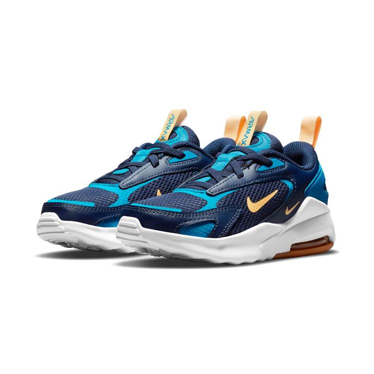 Nike Air Max Bolt Fabric Sports Low top Kids Lifestyle Shoes Blue Apricot Children Aged 3 7 Years Old CW1627-401