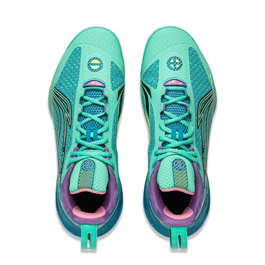 New LiNing Flash Strike 11 Anti Slip Wear Resistant Low Top Basketball Shoes Men's Green ABAV031-4