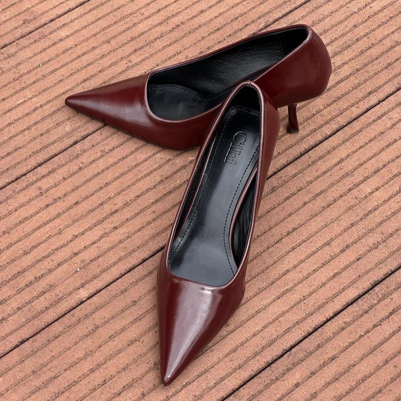 Fashion Classics Women Sandals Pointed Toe High Heels Shoes Summer Loafers Shallow 2025 Trend Office Pumps Brand Dress Zapatos De Mujer