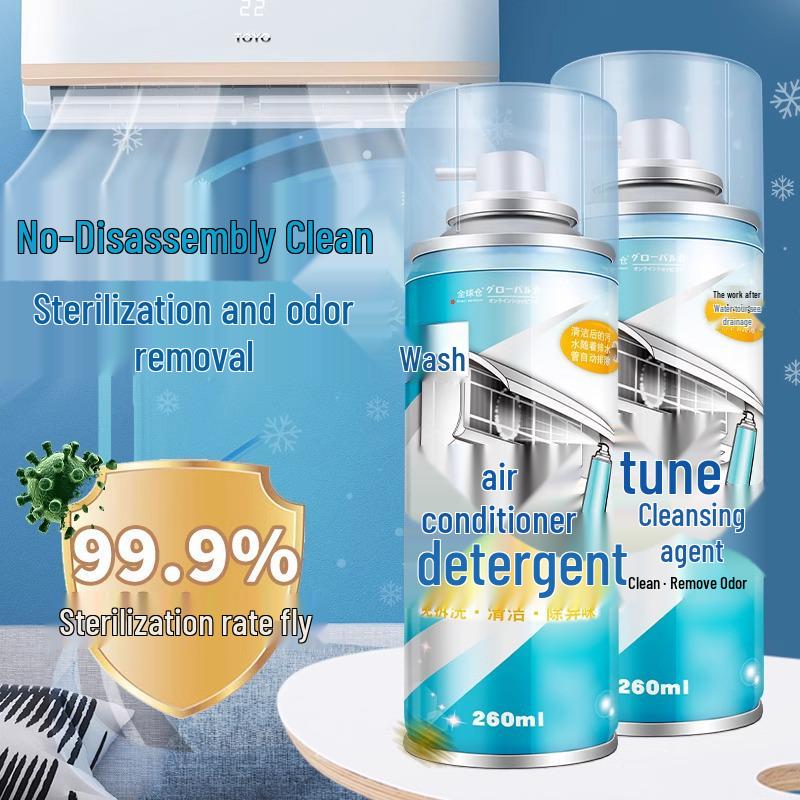 

Wall-Mounted Air Conditioner Foam Cleaner: No Disassembly Needed, Household Deodorizer