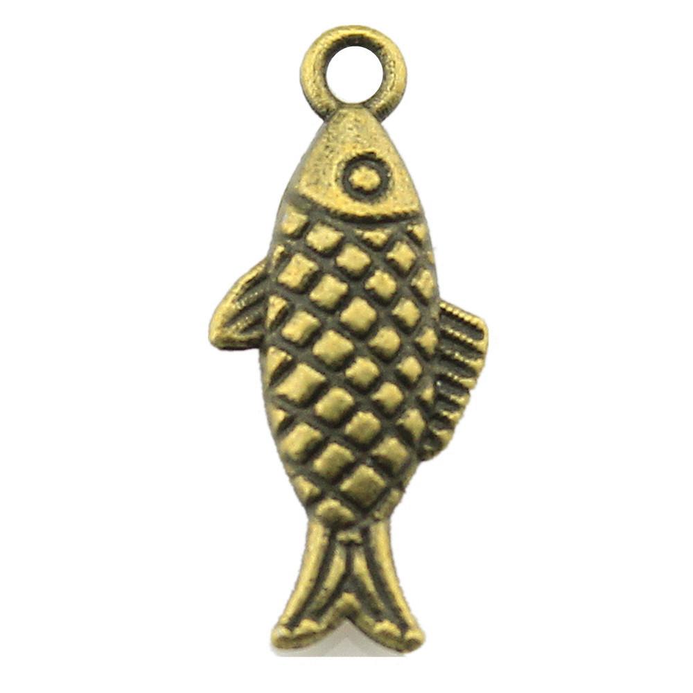 Fisch-Anhänger Vintage Legierung Anhänger Für DIY Schmuck Meeres-Thema Bastelbedarf