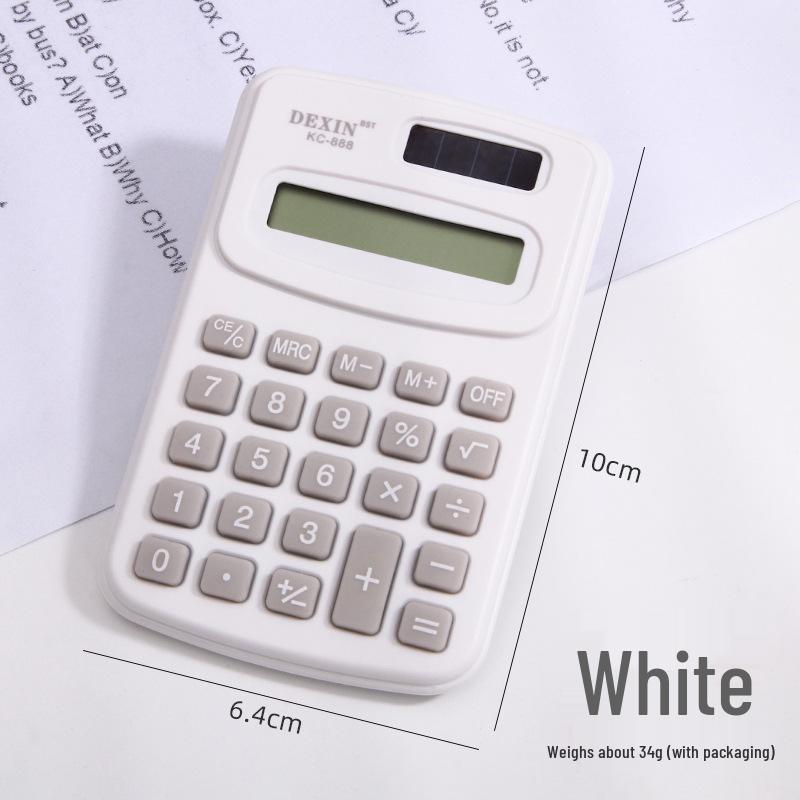 Creative Mini Colorful Silent Calculator for Primary Students - Ultra-thin & Portable