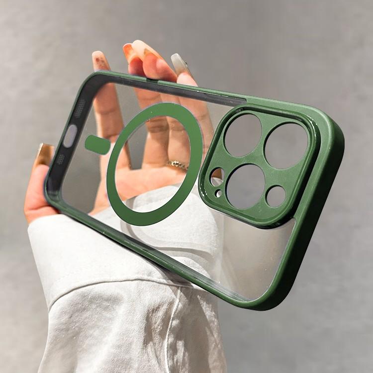 Luxury Wireless Charge Magsafe Transparent Phone Case For iPhone 11 12 13 14 15 Pro Max Plus Clear Magnetic Bumper Cases Cover