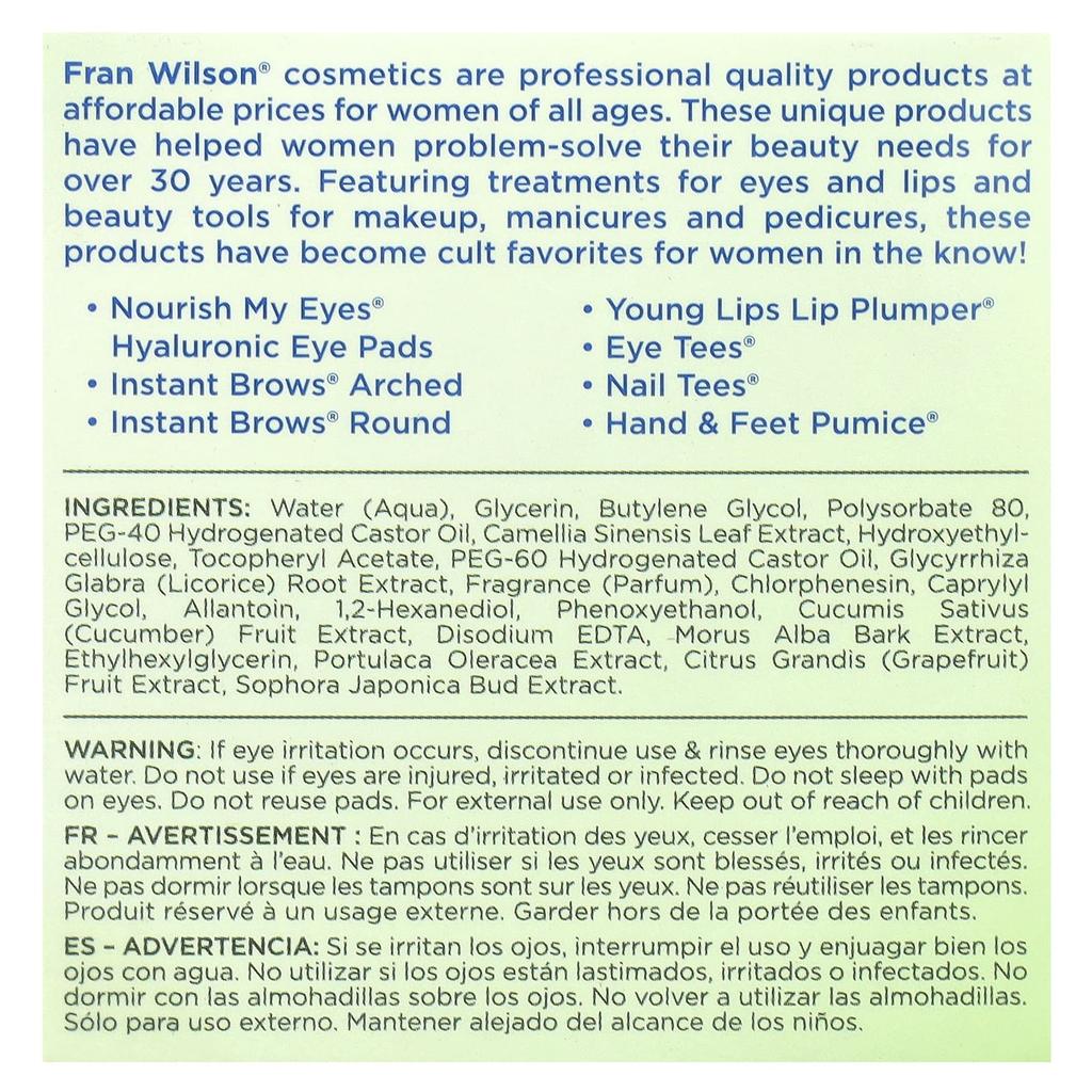 Fran Wilson, Nourush My Eyes®, Cucumber Eye Pads, 36 Pads