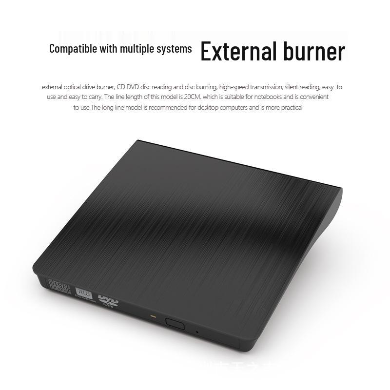 USB 3.0 Portable External DVD/CD Burner and Player for Laptops