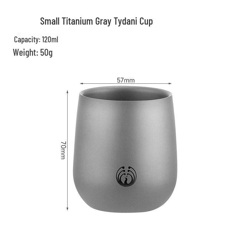 Shangqi Double-Layer Portable Titanium Water Bottle/Coffee Cup