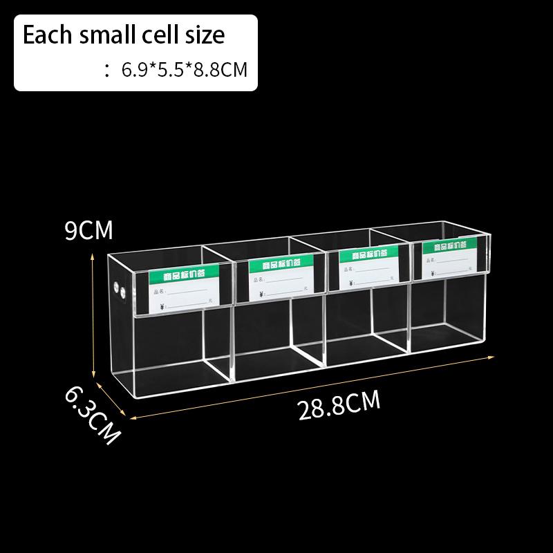 Acrylic Pen Holder Stationery Store Bookstore Supermarket Pen Holder Display Ladder Multi-layer Display Shelf w/h Price Tag