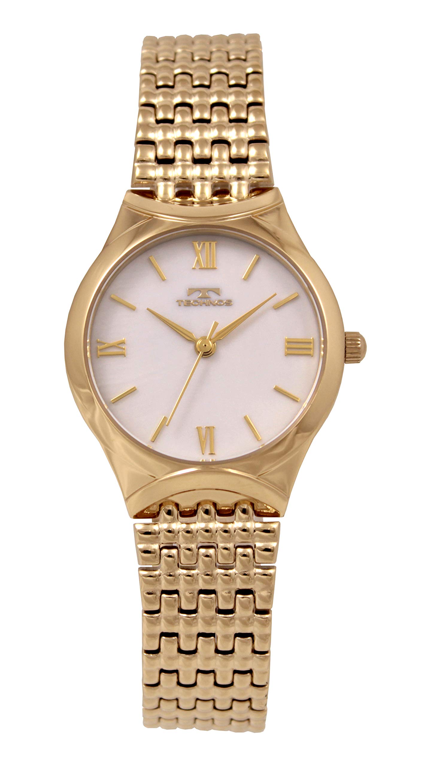 

[Technos] Часы T6908GW женские золотые