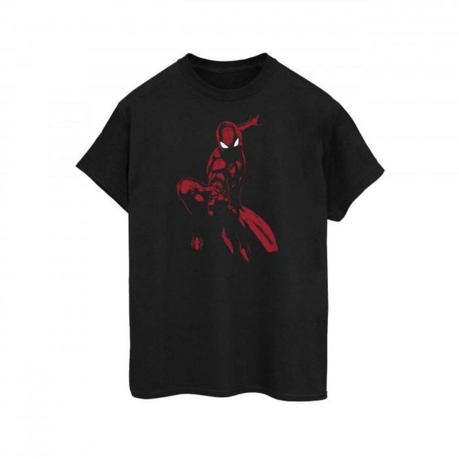 

Мужская хлопковая футболка Spider-Man Shadow S разноцветный