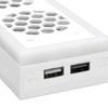 Game Console Cooling Stand Adjustable RGB Light Cooler Dock Station with 2 Extra USB Ports for XBOX
