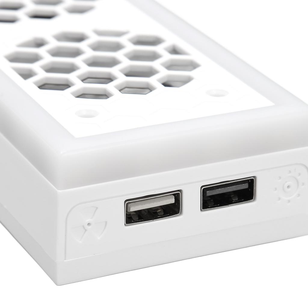 Game Console Cooling Stand Adjustable RGB Light Cooler Dock Station with 2 Extra USB Ports for XBOX