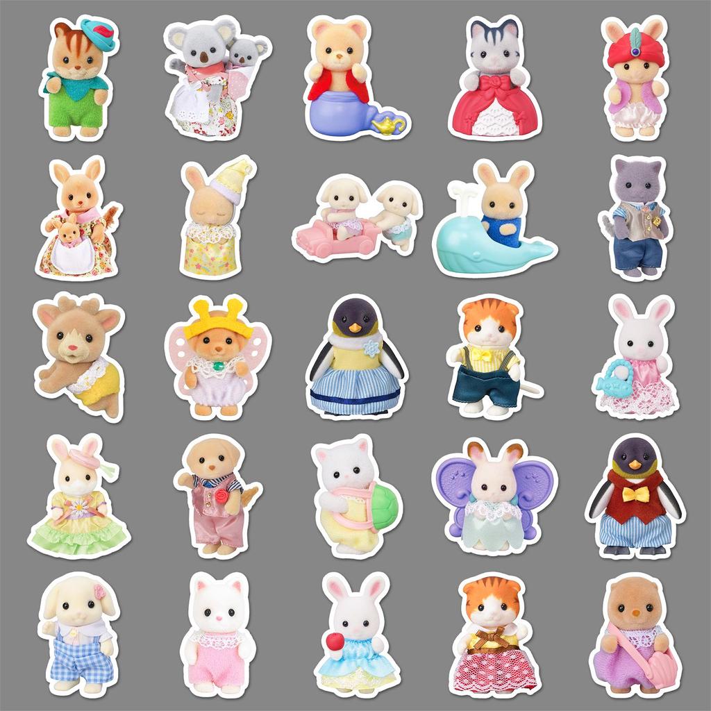 50 Cute Sanrio Cartoon Stickers - Waterproof Journal & Notebook Decoration Set