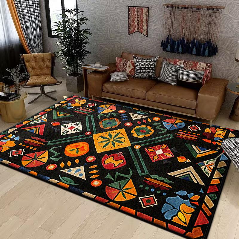 Nordic Style Bohemian Large Rugs for Living Room Modern Decoration Home Carpet Light Luxury Bedroom Rug Non-slip Washable Mat