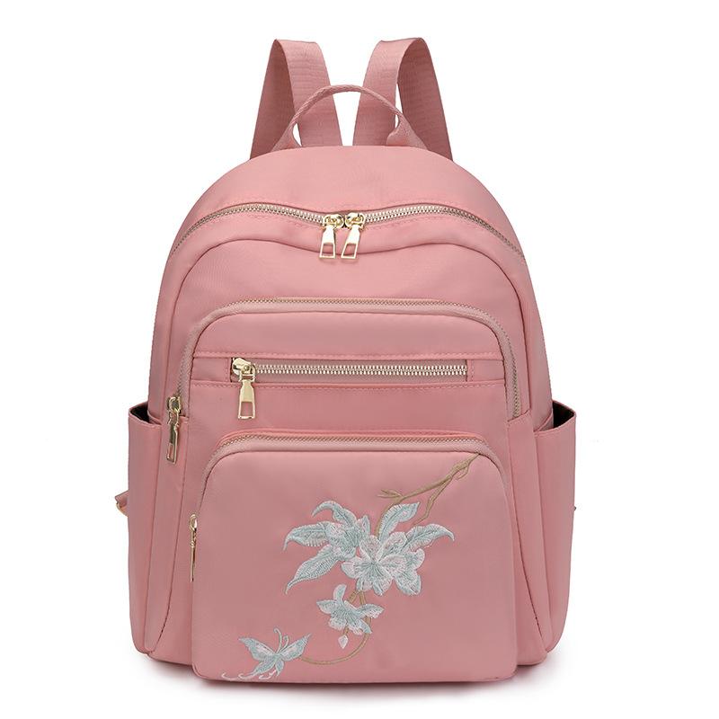Embroidered Backpack for Girls, Casual and Fashionable Mommy Bags for Traveling
