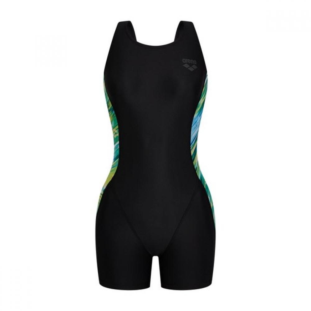 Arena Women Palm RUsh 3 4 Swim U Back Blk A6bl1pl53 BLK/M(90)