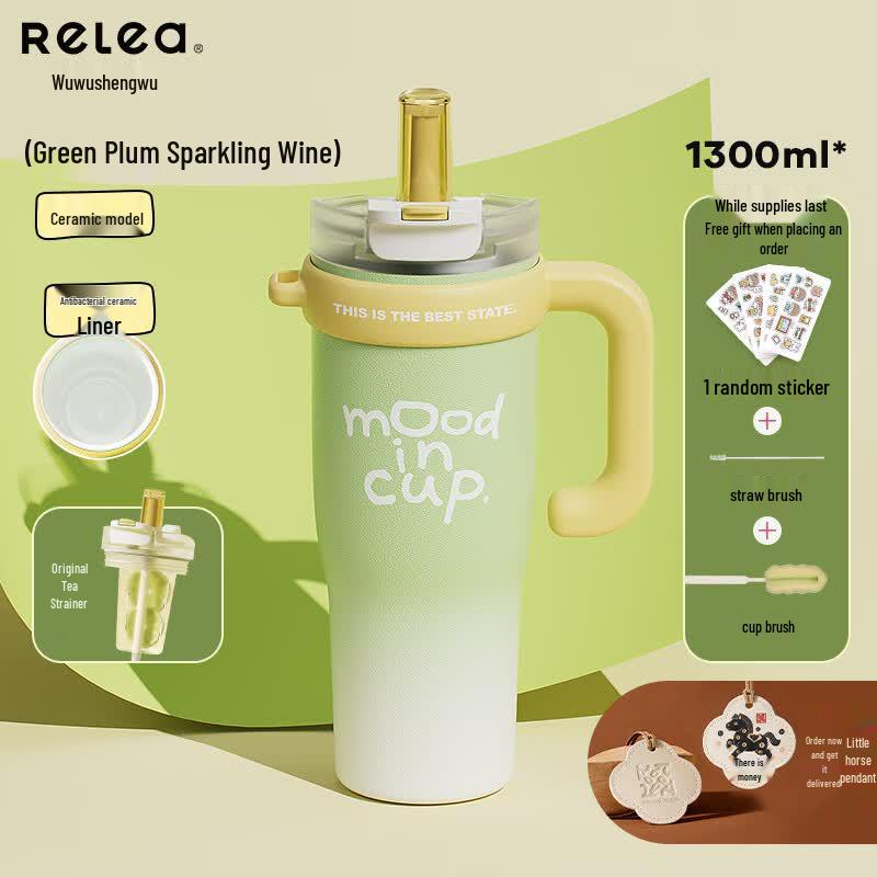 Large Capacity Insulated Straw Cup