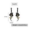 925  Jewelry Set for Women Fashion Sunflower Flower Earring Necklace Black Gold Jewelry Wedding Bridal Necklace Jewelry