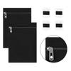 2Pcs Sewn In Invisible Pocket Zippered Canvas Fabric Concealed Storage Pocket for Coat Jackets Clothing Accessories