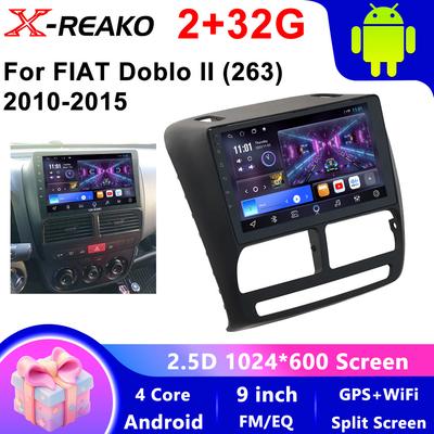 Android  Head Unit For Fiat  Doblol(263)2010-2015 Carplay Auto Car Radio Multimedia Video Player Navigation GPS 4G WIFI QLED
