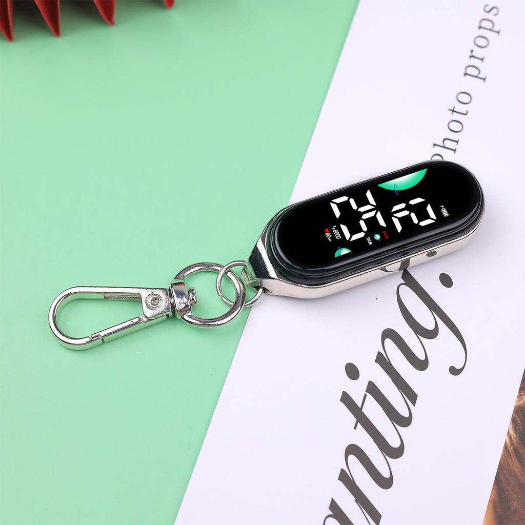 High-Value Luminous Touchscreen Keychain Clock for Students