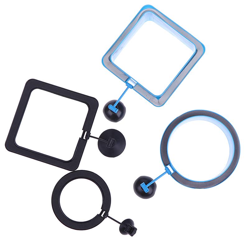 1Pc Aquarium Feed Ring Fish Tank Station Floating Food Tary Square/Circle Feeder