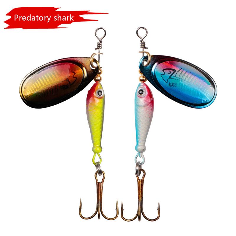Metal Fishing Lure 9G  Bait High Quality Hard Baits Treble Hook Fishing Tackle For Pik
