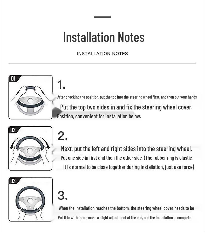 Nissan Steering Wheel Cover for Sylphy, Teana, Tiida, Kicks, X-Trail, Qashqai, Bluebird