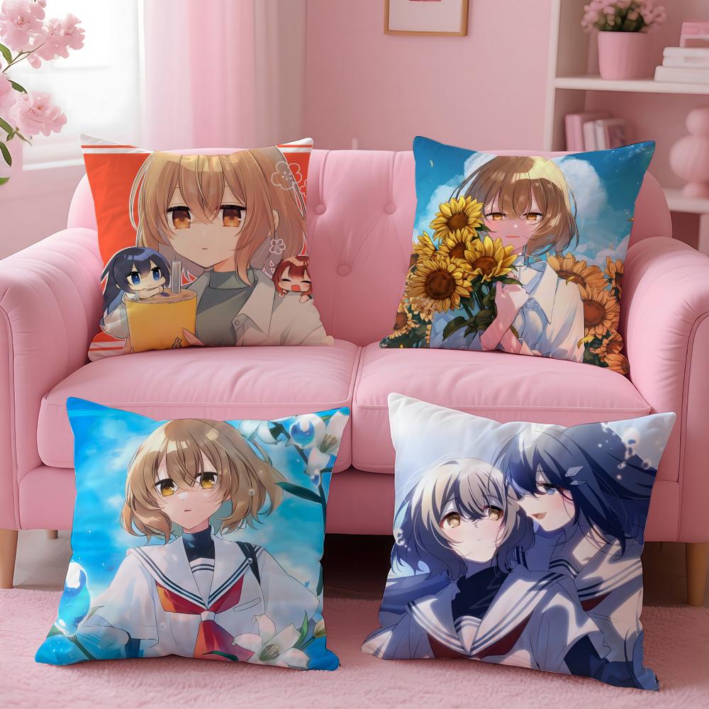 Fashion Wwatashi o Tabetai Hito de Nashiing Cushion Cover Comfortable Durable Pillow Cover MultiScene for Home Office Car Sofa