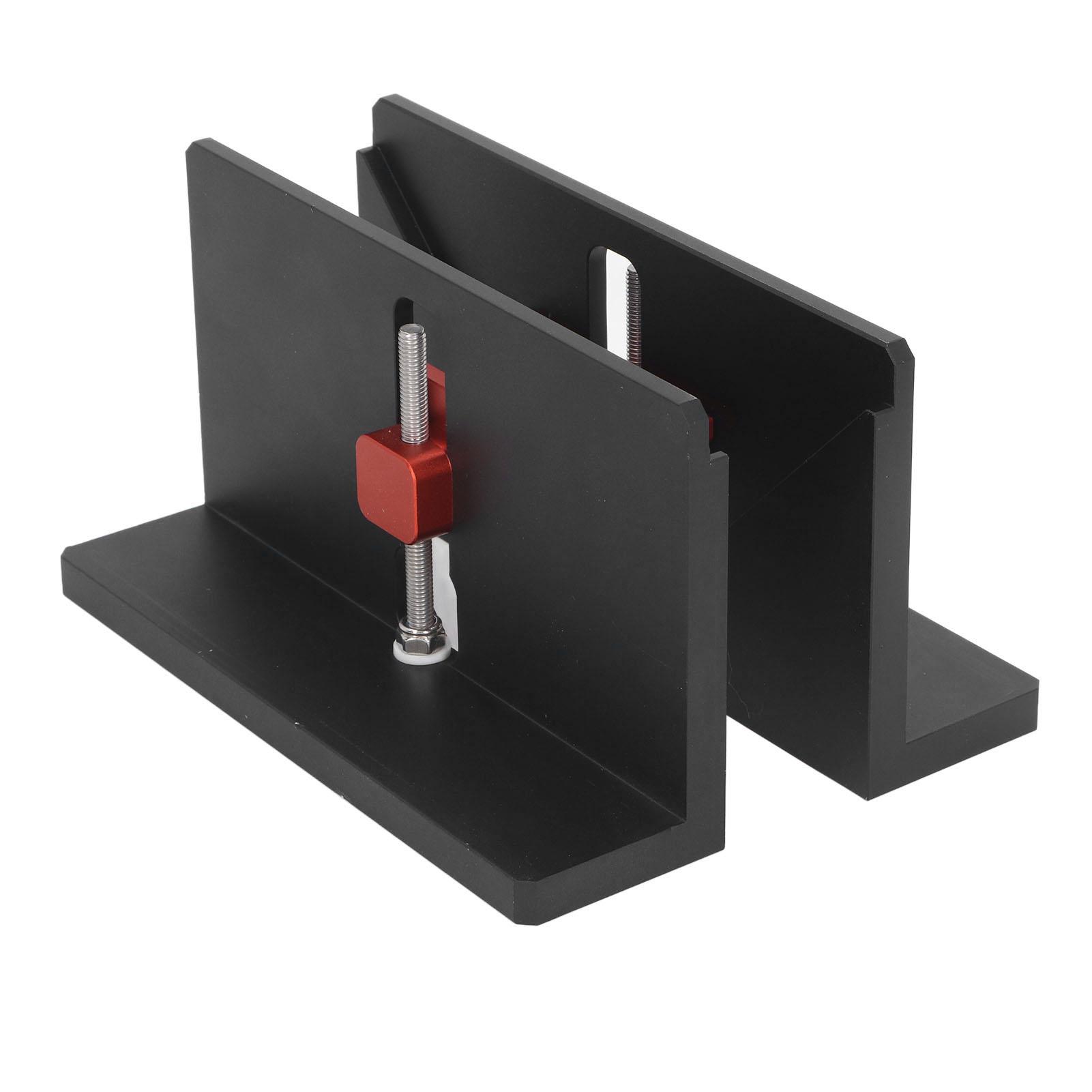 

2PCS Right Angle Spline Clamp Aluminum Alloy Adjustable Dovetail Jig Locator for Picture Frame
