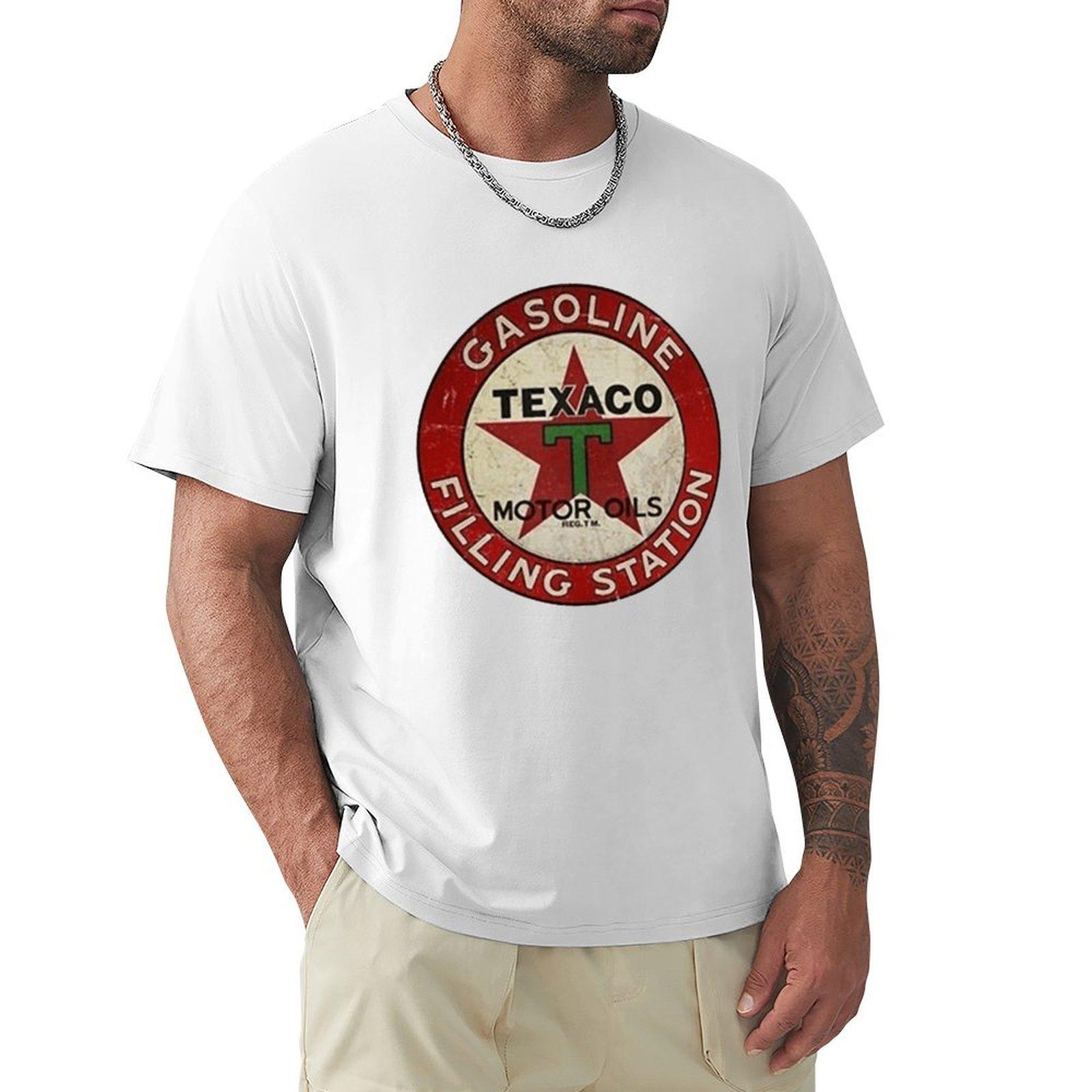 Texaco Gasoline Logo TShirt gifts for boyfriend oversized graphic tee mens t shirt graphic S