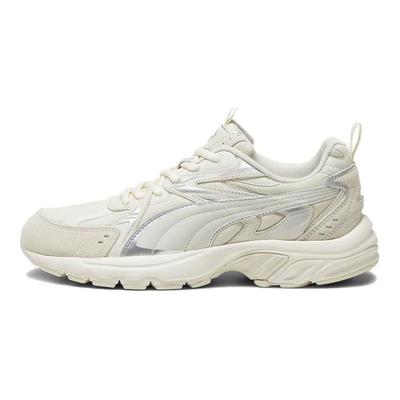 Zapatillas Unisex Milenio Tech Suede Marfil Escarchado Crema Nieve Alpina Gris Vapor 393489-03